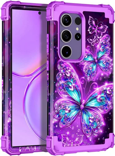 Miniatura 87 de Casetego Funda para Galaxy A16 5G, Tres Capas de Alta Resistencia Robusta a Prueba de Golpes, Protección Completa Rugosa de PC Duro + Parachoques