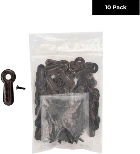 Miniatura 3 de Marco de fotos negro de 1 pulgada sujetadores de botón de giro con tornillos, paquete de 10 clips de soporte para marcos de fotos