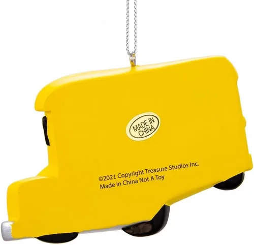 Miniatura 4 de Kurt Adler Cocomelon - Adorno personalizable para autobús escolar amarillo