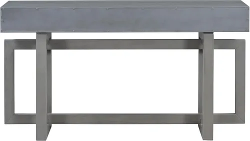 Miniatura 4 de Quarte Elegante mesa consola con tres cajones de almacenamiento, mesa de sofá extra larga para entrada, pasillo, sala de estar, vestíbulo, pasillo