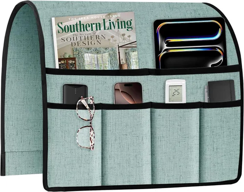 Miniatura 15 de Joywell Organizador de Sillón Reclinable con 6 Bolsillos Caddy de Sillón Soporte de Control Remoto para Sofá Reposabrazos Organizador Antideslizante