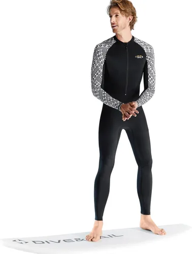 Miniatura 2 de Protector de erupción de cuerpo completo para mujeres y hombres, traje de neopreno deportivo con cremallera frontal de una pieza para buceo, surf