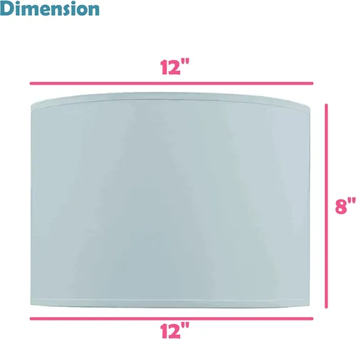 Miniatura 5 de Aspen Creative 38302 - Persiana plegable de diseño contemporáneo, 12 pulgadas superior x 12 pulgadas inferior x 8 pulgadas de alto, lino blanco