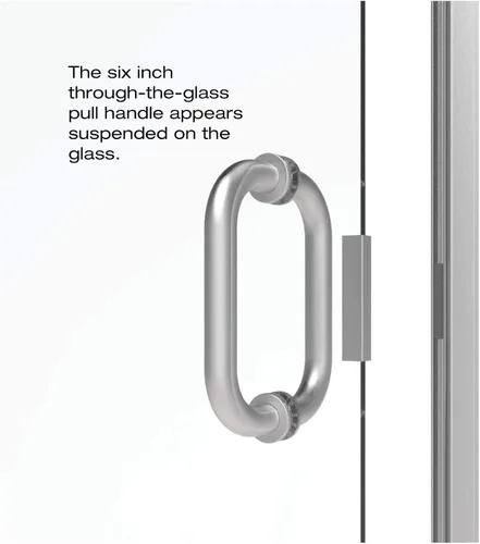 Miniatura 7 de Basco Infinity - Puerta de ducha semi-sin marco, cristal transparente AquaGlideXP, 27 a 28 pulgadas de ancho, acabado de bronce aceitado