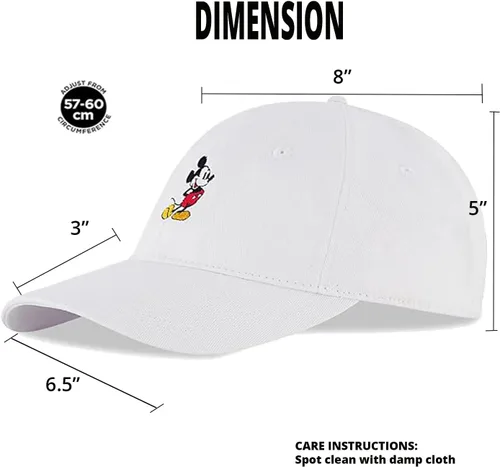 Miniatura 3 de Gorra de béisbol ajustable para adultos de Mickey Mouse de Disney para hombres