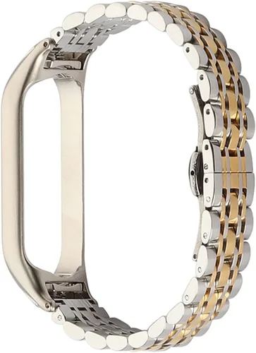 Mi Band 6 bandas de repuesto, correa de metal para reloj, correa de acero inoxidable, pulsera de negocios, pulsera de repuesto para mujeres y A04