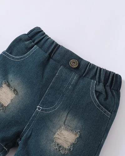 Miniatura 18 de Conjunto de ropa de verano para bebé y niño, camiseta de manga corta de algodón, pantalones cortos de dinosaurios, conjunto de ropa para niño