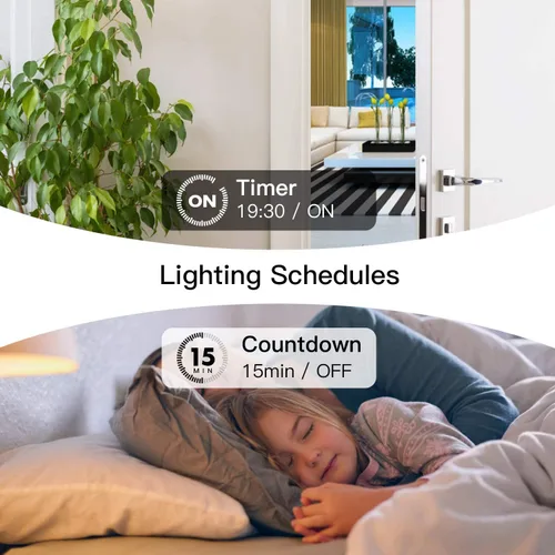 Miniatura 6 de TREATLIFE Paquete de 4 interruptores inteligentes de 3 vías, interruptor de luz inteligente WiFi de 2.4 GHz, funciona con Alexa, Google Home