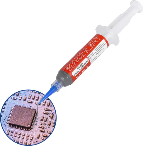 Wonderway Sn63/Pb37 T4 Pasta de Soldadura de Estaño y Plomo Sin Limpieza, Punto de Fusión 183℃ (30g)