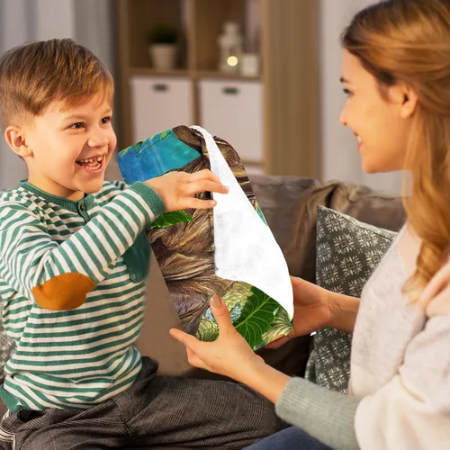 Miniatura 6 de Manta de dinosaurio, manta de dinosaurio genial para niños, manta de franela suave de forro polar T-Rex Forest para cama de niños, sala de estar