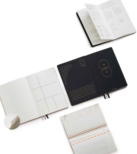 Miniatura 5 de LEUCHTTURM1917 The Official Bullet Journal Edition 2 - Cuaderno construido para BuJo, tamaño mediano A5 204 páginas de papel de 4.23 oz/m², con guía