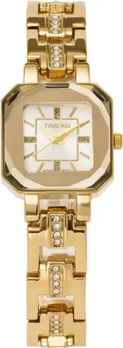 Miniatura 12 de TIME100 Reloj de pulsera para mujer, de cuarzo, con esfera verde, bisel con cristales en el movimiento, correa de pulsera con diamantes, resistente
