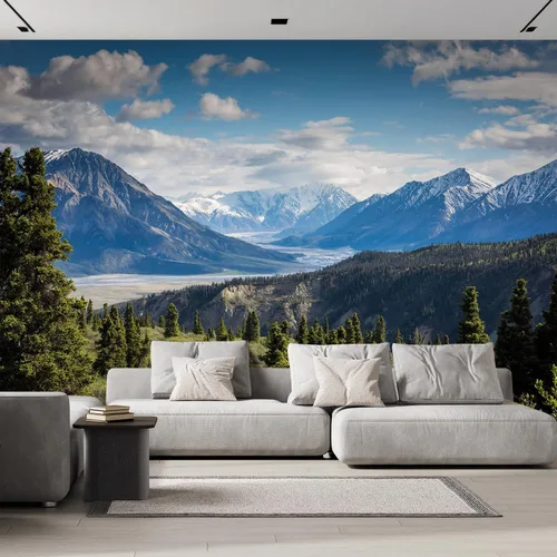 wall26 - Monte Fuji y la reflexión en un lago perfectamente liso - Paisaje - Mural de pared, calcomanía extraíble, decoración del hogar - 100"x144"