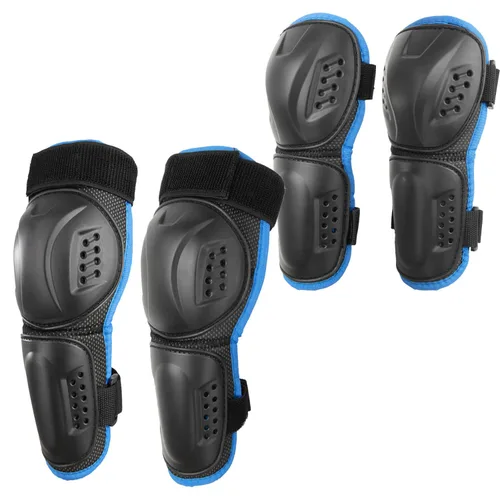 Miniatura 9 de Reomoto Rodilleras de motocross para niños, rodilleras de motocross, protección ajustable para motocicleta, protección contra golpes de rodilla