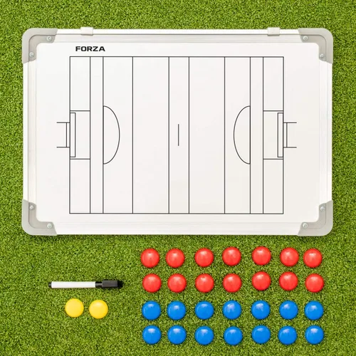 Miniatura 13 de FORZA Pizarra blanca de entrenamiento deportivo de doble cara de 18 x 12 pulgadas 13 opciones deportivas – Marcadores magnéticos, bolígrafo