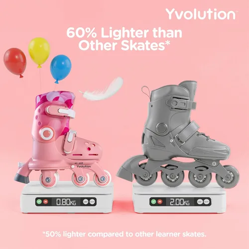 Miniatura 5 de Volution Learner Twista Patines – Patines ajustables 2 en 1 para niños a partir de 2 años – Convierte de patines de tres ruedas a patines en línea