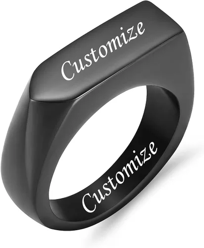 Miniatura 17 de Joyería de cremación para cenizas, geometría, estilo simple, anillo conmemorativo para cenizas, soporte para cenizas con kit de relleno, anillo