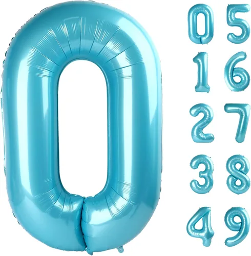 Miniatura 114 de Globo de cumpleaños número 4 dorado de 40 pulgadas, globos gigantes del número cuatro 14 24 34 40 44 2024, globos grandes de lámina de mylar para Oro
