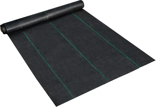 Miniatura 8 de Happybuy - Funda para suelo de tela geotextil resistente, no tejida para invernadero comercial, jardín, barrera, tapete para bloqueo