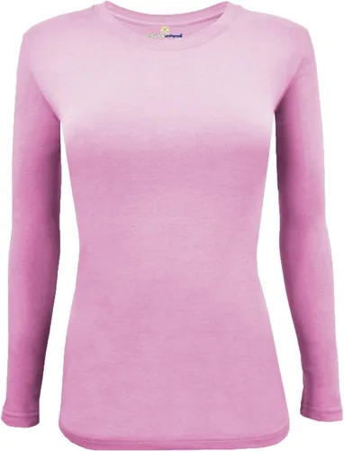 Miniatura 38 de Natural Uniforms Camiseta Under Scrub para mujer, cuello redondo, manga larga, paquete de 3, paquete múltiple de 3