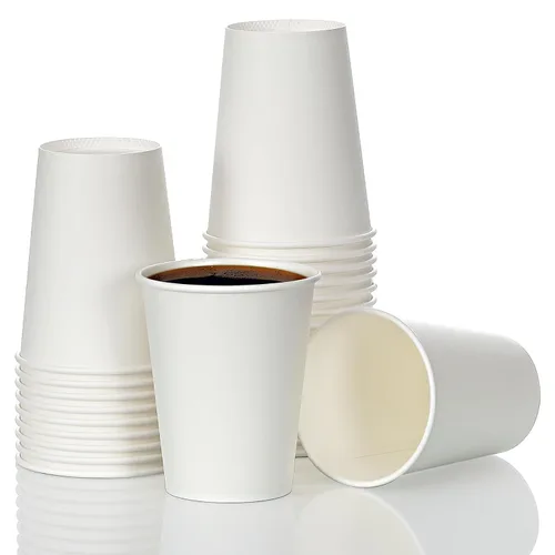 AOZITA Paquete de 84 tazas de café de 12 onzas, tazas de papel desechables, tazas para bebidas frías o calientes para agua, zumo, café o té