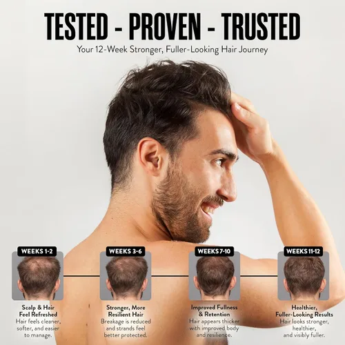 Miniatura 7 de Champú y acondicionador para el crecimiento del cabello de Watermans. Paquete combinado. El mejor sistema de crecimiento del cabello para hombres