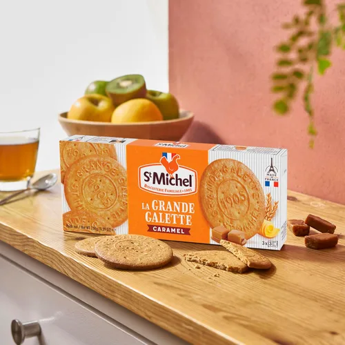 Miniatura 4 de St Michel La Grande Galette Galletas de mantequilla, caramelo, 5.29 onzas