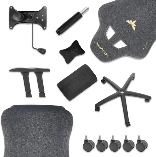 Miniatura 10 de Silla para juegos con reposabrazos ajustables 4D, reclinable de 170° y capacidad de 320 libras, silla ergonómica de computadora de respaldo alto