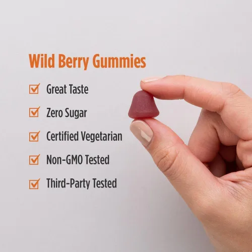 Miniatura 4 de Nordic Naturals Zero Sugar - Gomitas de vitamina D3, bayas silvestres, 60 gomitas - 1000 UI de vitamina D3 - Gran sabor - Huesos saludables, estado
