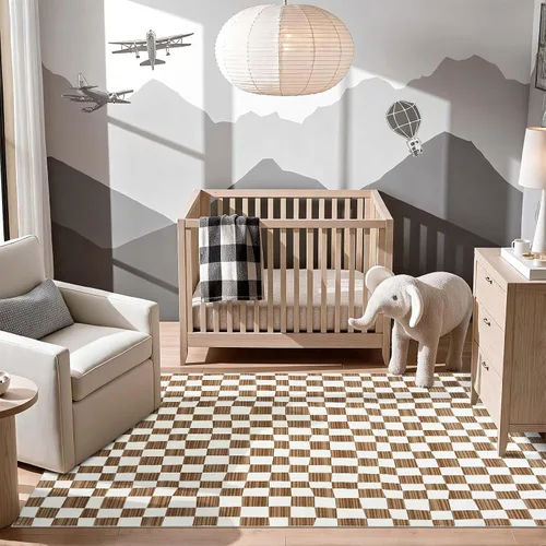 Miniatura 43 de jinchan Alfombra a rayas de 2 x 3 para entrada, alfombra de cocina, tapete pequeño, antideslizante, ligero, de bajo perfil, decoración para entrada