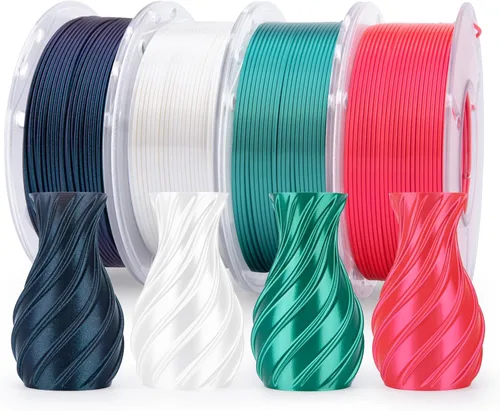 Miniatura 18 de ELEGOO Filamento PLA Seda Cobre 1.75mm 1KG, Filamento para Impresora 3D con Precisión Dimensional +/- 0.02mm, Carrete de 1kg (2.2lbs) Compatible