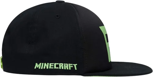 Miniatura 3 de Minecraft Boys Creeper Face Hat - Black and Green Youth Snap Back Hat