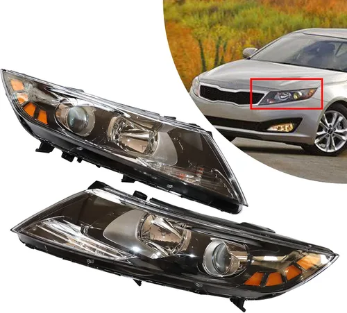 Miniatura 4 de Para 2011 2012 2013Kia Optima Conjunto de faros delanteros halógenos Pasajero y conductor lado faro delantero izquierdo y derecho faro delantero