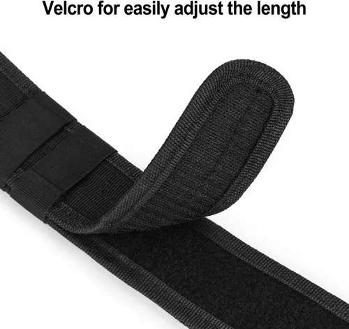 Miniatura 8 de AGPTEK Cinturón táctico de combate de nylon para seguridad policial (negro)