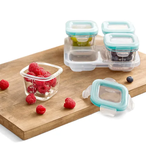 Miniatura 5 de OXO Tot Juego de bloques de cristal para bebés de 8