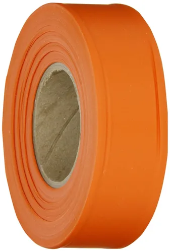 Miniatura 7 de Brady Cinta de señalización naranja fluorescente para límites y áreas peligrosas, cinta no adhesiva, 1.188 pulgadas de ancho, 150 pies de longitud