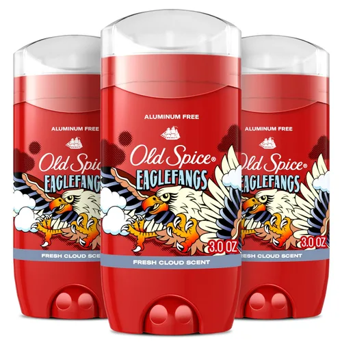 Miniatura 14 de Old Spice Desodorante sin aluminio para hombres, protección contra olores 24/7, frescura 24/7 y aroma duradero, se pone transparente, Krakengard