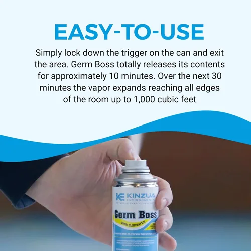 Miniatura 6 de Kinzua Environmental Germ Boss - Eliminador de olores fuerte, nebulizador de limpieza y desodorización de acción rápida, nebulizador de bomba
