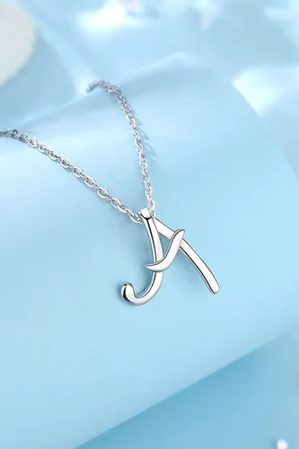 Miniatura 2 de EUDORA Collares de plata de ley con inicial para mujer regalos clásicos sin cuello de 26 letras para niñas hermana madre e hija cadena de 18