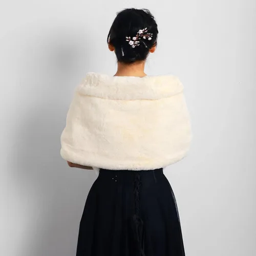 Miniatura 2 de Yikisdy Chal de piel sintética de los años 20 para boda, para cubrir la piel de la novia, para fiestas, suéteres, accesorios para mujeres y niñas