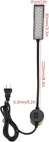 Miniatura 2 de Wal luz LED frontal, brazo flexible magnético multifuncional luz de trabajo, LED de luz diurna, luces de manualidades (enchufe de EE. UU. 110V)