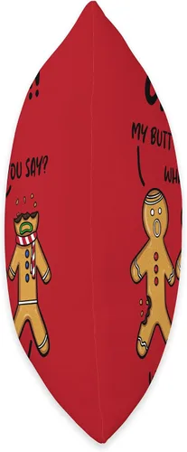 Miniatura 2 de Oh Snap Gingerbread Man Christmas Designs Oh Snap Gingerbread Man Funny Christmas Cookie My Butt Hurts - Almohada de 16 x 16 pulgadas, multicolor