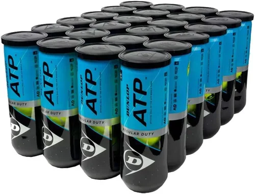 Miniatura 2 de DUNLOP ATP Super Premium - Pelotas de tenis de servicio regular – Lo mejor para arcilla y canchas interiores – 3 latas de pelota (6 latas = 1/4 caja)