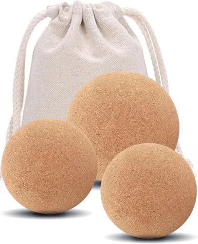 Miniatura 9 de KITWILD Bola de masaje de corcho, partículas finas de alta densidad para masaje muscular de tejido profundo, liberación miofascial y terapia