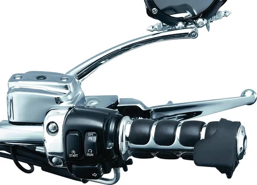 Kuryakyn 6251 Accesorio para manillar de motocicleta: Jefe de acelerador universal para motocicletas con acelerador de agarre giratorio, negro,