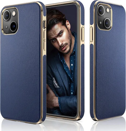 Miniatura 9 de LOHASIC Funda de piel diseñada para iPhone 13, funda clásica de lujo, suave, antiarañazos, a prueba de golpes, compatible con iPhone 13 de 6.1