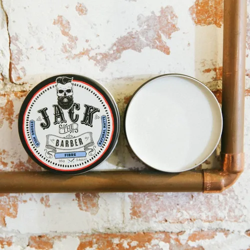 Miniatura 8 de Jack The Barber Fibra capilar, producto de peinado para hombre con fuerte sujeción de bajo brillo, acabado mate y textura de cabello añadida, 3.4