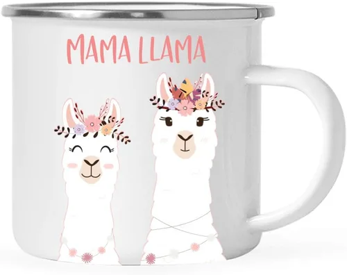 Miniatura 17 de Andaz Press Taza de café de acero inoxidable con temática de alpaca de 11 onzas, regalo de broma, colorido gráfico de llama bohemio, 1 paquete, taza