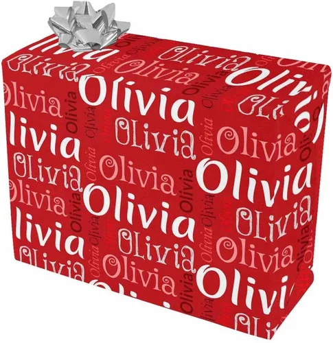 Miniatura 9 de Artsadd Rollos de papel de regalo de cumpleaños personalizados con nombre, papel de regalo de Navidad personalizado para niños, hombres y mujeres