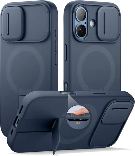 Miniatura 29 de SURITCH - Funda para iPhone 17 Pro Max con cubierta de control de cámara, cubierta para cámara y soporte ajustable, compatible con MagSafe, a prueba